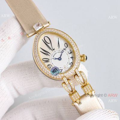 Ice Breguet Reine De Naples Ladies Yellow Gold Watches